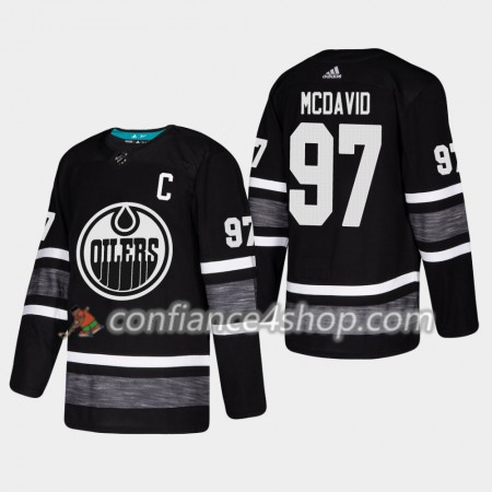 Adidas Maillot de Hockey Edmonton Oilers Connor McDavid 97 2019 All-Star Noir Authentic - Homme